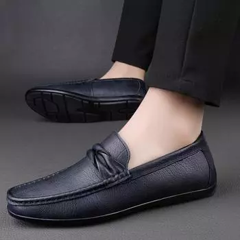 Fashion Leisure business men s comfortable driving shoes Casual High quality Fashion Gentleman Outdoor Lightweight Walking Shoes 37 коричневый