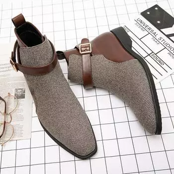 Fashion Luxury Brand Lace-Up Men s Motocross Boots 2024 New Arrival Classic Male Coiffeur High Top Shoes Leather for Men Outdoor Boots 38