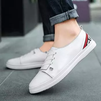 Fashion Male Outdoor Footwear Genuine Leather Fashion Driving Shoes Men Hot Sale Mens Slip On Shoes Handmade Male Comfortable Loafers 37 белый