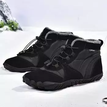 Fashion Men Boots Winter Cotton Shoes for Men Light Elastic band Flats Ankle Boots Plus Size 47 plush warm Men Snow Boots Zapatillas 6.5