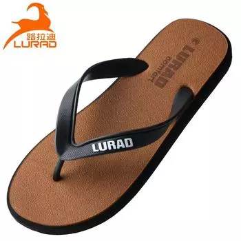 Fashion Men Flip Flops Summer Non-slip Outdoor Sandals Slippers Casual Rubber Beach Shoes Trend Wearproof Comfortable Fashion Antistatic 39-40 красный