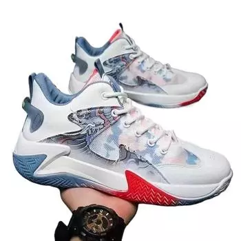Fashion Men s Basket Boots Rubber Soft Sole Unisex Casual Anti-slip Sneakers High quality Mens High Side Wearproof Basketball Shoes 306 39