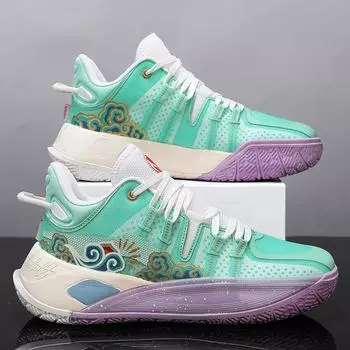 Fashion Men s Basketball Shoes Original Non-Slip Athletic Sports Student Male Training Breathable Sneakers Outdoor Field Basket Shoes 36