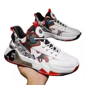 Fashion Men s Casual Boots Rubber Soft Sole Unisex Casual Anti-slip Sneakers High quality Mens High Side Wearproof Basketball Shoes H177 39