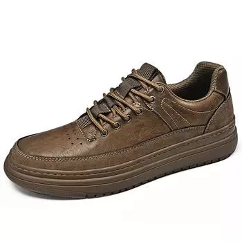 Fashion Men s Office Business Shoes Thick Sole Oxford Shoes Men s Genuine Leather Shoes Outdoor Casual Shoes Free Delivery 39