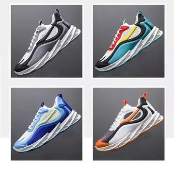 Fashion Men s shoes 2024 summer men s fabric single shoes breathable thick soled casual shoes men s Korean version trendy sports shoes 39 зелёный