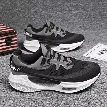 Fashion Men Sneakers Anti Odor Hot Sales Marathon Training Shoes Youth Anti Slip Shock-absorb Wear-resistant Outdoor Tennis Shoe 38 синий