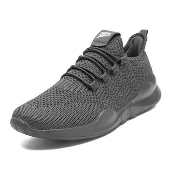 fashion Mesh Breathable Casual Men s Sneakers Ultralight Running Shoes for Men Trendy Footwear Non-slip Sports Shoe Zapatillas Hombre 40 черный белый