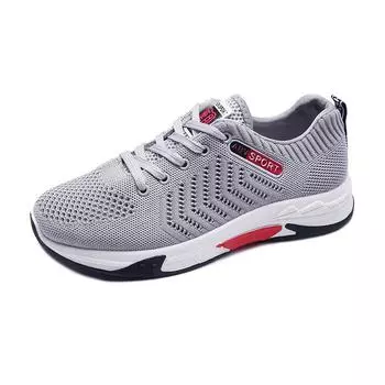 Fashion Mesh Breathable Men Sneakers Spring/Autumn Comfortable Casual Shoes Outdoor No-slip Light Man Running Shoes Male Lace-Up Sneaker 39 чёрный
