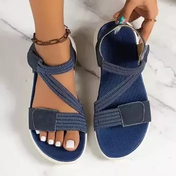 fashion Microfiber Low Heel Modern Sandals Slip-on Solid Ladies Shoes 2024 Fashion Shallow Flat with Concise Women s Sandals Sandlias 36 бежевый