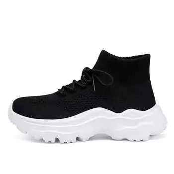 Fashion Mid With Lacing Summer Boots Women Shoes Short Barrel Boots Beige Botin Sneakers Sport High Fashion Global Brands Trainners 35