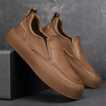Fashion New High Quality Leather Men s Casual Shoes Breathable Slip On Walking Shoes Comfortable Driving Shoes Moccasins Men Sneakers 39