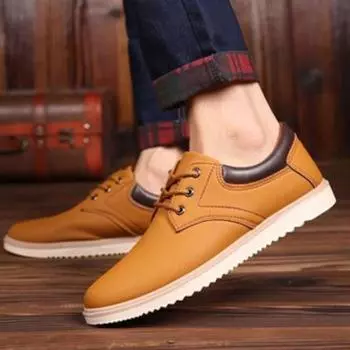 Fashion New In Leather Shoes for Men Comfortable Man Casual Shoe Fashion 2024 Social Legitimate On Sale Shipping Free Classic Original 39