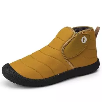 Fashion New large size men s fashion snow boots thick soles comfortable anti-slip wear-resistant plus cashmere warm men s boots 36