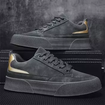 Fashion New Shoes For Men Men s Casual Bread Sneaker Simple Classic Basics Comfortable Anti-slip Driving Soft Trendy All-match Mans Shoe 39 серый