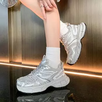 Модные новые женские спортивные туфли повседневные теннисные туфли класса люкс тренировочные дышащие модные женские кроссовки кроссовки женские 35 бежевый
