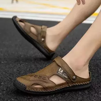 Fashion Open Summer 2024 Men s Sandal Slippers Indoor Male Shoe Breathable Outdoor V Clearance Sale Casual Expensives Wholesale Luxury H 38