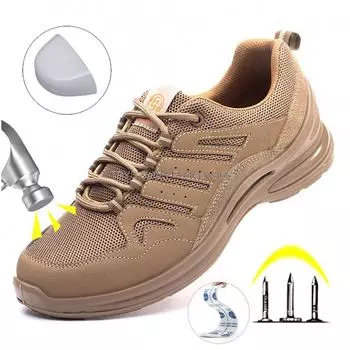 Fashion Plastic Toe Men Safety Shoes Insulated Work Safety Boots Ligthweight Anti-stab Sneakers Men s Indestructible Work Shoes Kevlar 36