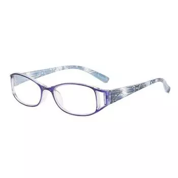 Fashion Printing Hyperopia Anti-Blue Light Reading Glasses Women Retro Classic Oval Plastic Men Presbyopia Eyeglasses + 100 degrees