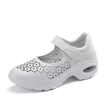 Fashion Round Head Women s Thick Sole Single Shoes Women s Large Size 36-43 Grid Casual Women s Shoes Sneakers Women 35 белый