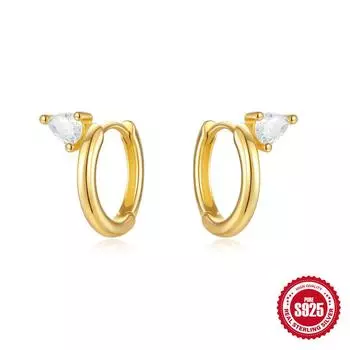 Fashion S925 Sterling Silver Water Drop Diamond Set Daily Wear Simple Twist Diamond Earrings Earrings Earrings Women 925 Silver