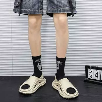Fashion Shoes for Men Open Toe Man Sandals Outdoor Non Slip and Waterproof 2024 Styles Comfortable Trend Stylish Descount Color Summer V 40