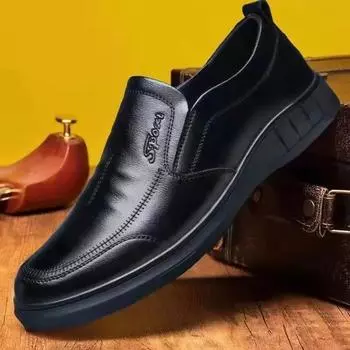 Fashion Social Shoe for Men Cheap Clearance Cowhide Dress Shoes Man Casual Business Leather Elegant and Classic 2024 Trend Legitimate 39 39