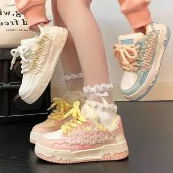 Fashion Spring and Autumn New Women s Fashion Casual Sports Shoes Breathable and Comfortable Casual Shoes Outdoor Walking Sports Shoes 35 синий