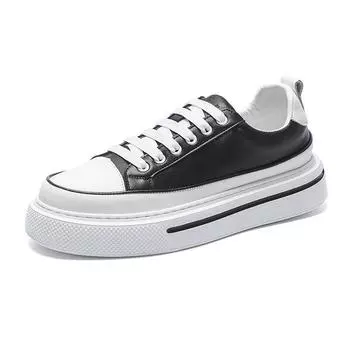 Fashion Spring Autumn Cowhide Platform Sneakers Men Designer Soft-soled Light Men s Board Shoes Fashion Luxury Sports Zapatos De Hombre 38