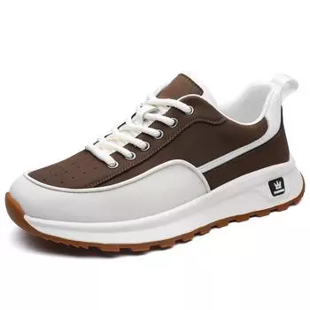 Fashion Spring Autumn Platform Leather Casual Sneakers for Men Designer Soft-soled Men s Shoes Fashion Light Sports Zapatos De Hombre 38
