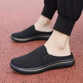 Fashion Summer Half Slippers for Men Trendy Women Flat Bottom Casual Shoes Soft Sole Support Shoes Men s Sneakers Big Size 48 Sandals 35