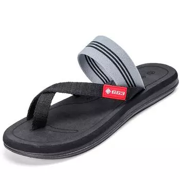 Fashion Summer Men Sandals New Beach Slippers Beach Flip Flops Fashion Solid Flat Outdoor Shoes Outdoors Non-slip Slippers H334 36 коричневый