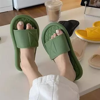 Fashion Thick Soft Woman Slippers Home Platform Shoes For Women 2024 Slides Indoor Summer Sandals House Pink Chic Point Hot But Cheap 39 36