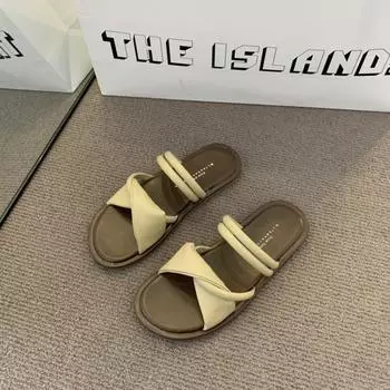 Fashion Women s Sandals Soft Bottom Beach Shoes Temperament Female Slippers 2024 Summer New Slippers Versatile Zapatos De Mujer 35