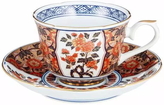 Модная кофейная посуда Arita, великолепная старинная кофейная чаша и блюдо в виде цветка Имари, японская чашка и блюдце, фарфоровая чашка/размер(см) 12x9x6.5/№274155