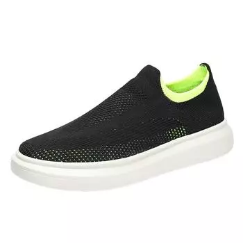 Fashionable flying woven men s and women s shoes Breathable lightweight running casual sports shoes training fitness lazy shoes 36