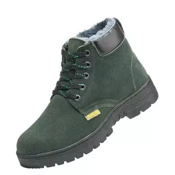 FashionBooties Men s Boots Lace Up Short Barrel Puncture-Proof Steel Toe Ankle Male Shoes Casual In Promotion Offers Size 44 Designer 37