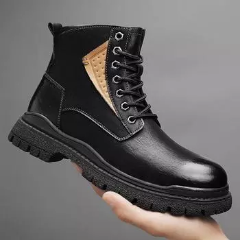 FashionClassic Genuine Leather Motorcycle Boots Men s High Quality Male Ankle Boots Fashion Designer High Top Footwear Motorcycle Shoes 38