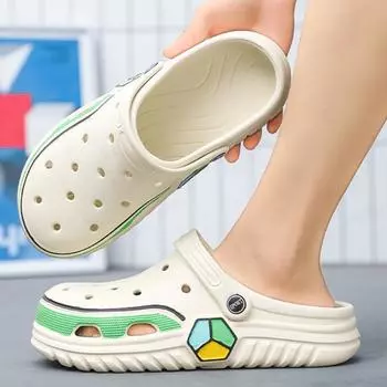 FashionIndoor Pvc Slides Walk Around Home Beach Men s Shoe House Male Slipper Trend 2024 Original Style With 2025 New In Fun Elegant 40