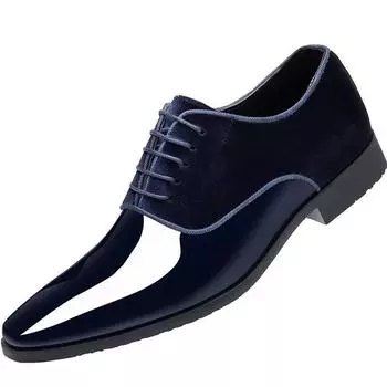 FashionLegitimate Leather Men s Formal Shoes Pointed Toe 2024 Trend Social Shoe Male Office Cheap Clearance Luxury Designer Gentleman 38