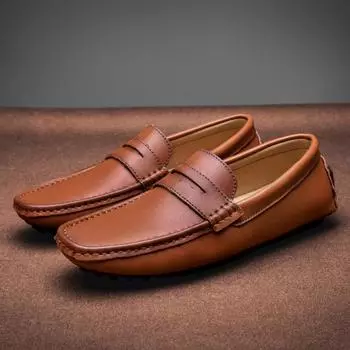 FashionMen Loafers Casual Shoes Boat Shoes Men Sneakers 2024 New Fashion Driving Shoes Walking Casual Loafers Male Big Size 39-48 Shoes 39 чёрный