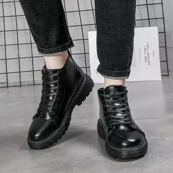 FashionMen s Boots Lace Up Rubber Platform Non Slip Male Shoes Cheap Sale Hot Selling Low Price Y2k Casual Offer Footwear Trendy 2025 39