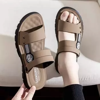 FashionMen s Sandal Open Breathable Male Shoe Slippers Pvc Indoor Clearance Sale Cheap Korean Style Expensives Comfortable Toe Adult V 39