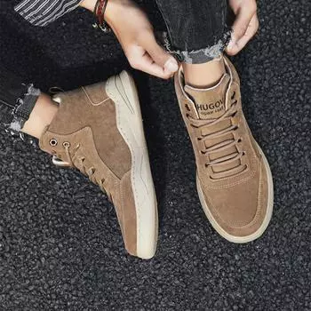 FashionRubber Trendy 2025 Boots for Men Lace Up Size 44 Classic Retro Cheap Vintage Y2k Non Slip Man Shoes Fashion High Quality Offer 38