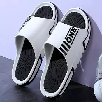 FashionSandals Man Casual Flat Shoes Eva Trend 2024 Elegant Slippers For Men Cheap 2025 New In Fashion High Quality Rubber Pvc Style 40-41