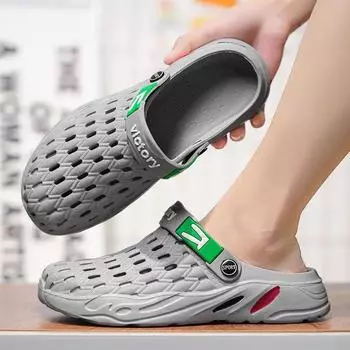 FashionSandals Man Casual Shoes Flat Slippers for Men Eva Rubber Cheap Korean Style Fun Elegant Designer Luxury Mascullino Trend 2024 39