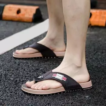 FashionShoes Flip Flops Summer Pvc Slippers For Men Shiatsu Sandals Man High Quality Fashion Mascullino Cheap Stylish Hot 2024 Casual 40