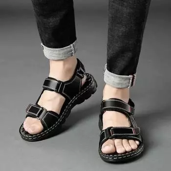 FashionShoes for Men Pvc Open Toe Man Sandals Flat High Quality Original Luxury H Japanese Descount Big Size Expensives New Arrival 39 37