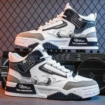 FashionSneaker Мужская обувь на резиновой платформе Повседневные спортивные ботинки для мужчин Дешевые высококачественные нескользящие оригинальные предложения Y2k Комфортное предложение 39
