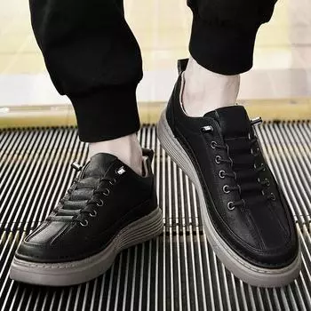 FashionSoft Bottom Elastic Force Men s Sneakers New Breathable Flat Casual Shoes Fashion One Pedal Loafers High End Brand Shoes for Men 37 бежевый